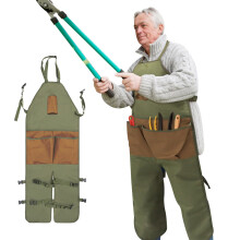 Garden Apron Split Leg with 6 Pockets 600D Oxford Cloth