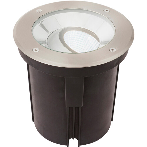 Loops 2 PACK Stainless Steel IP67 Ground Light - 16.5W Cool White Tilting Head LED 2