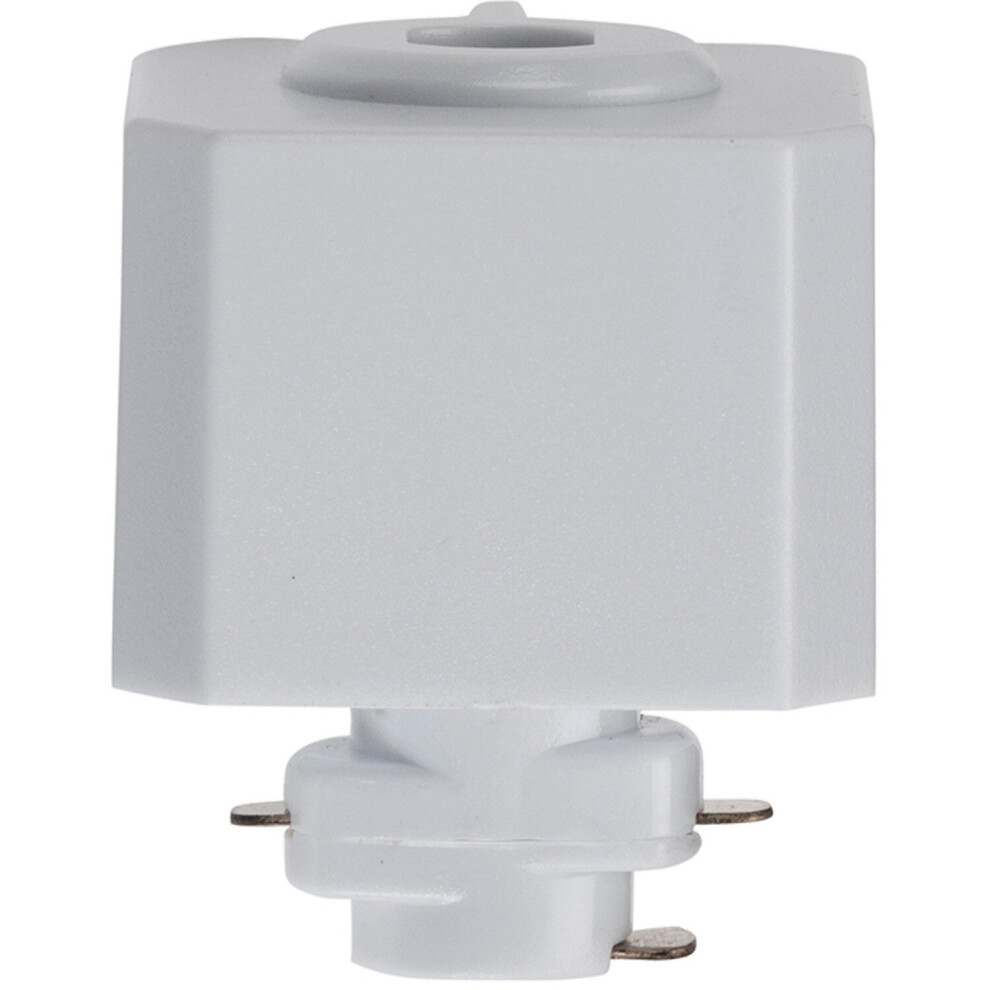 Loops Commercial Track Lighting Pendant Adaptor - 6A Maximum - Pc White