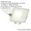 Loops 2 PACK Outdoor Waterproof LED Floodlight - 20W Cool White LED - Matt White 2