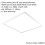 Loops Square Frame LED Ceiling Panel Light - 590 x 590mm - 40W Cool White LED 2
