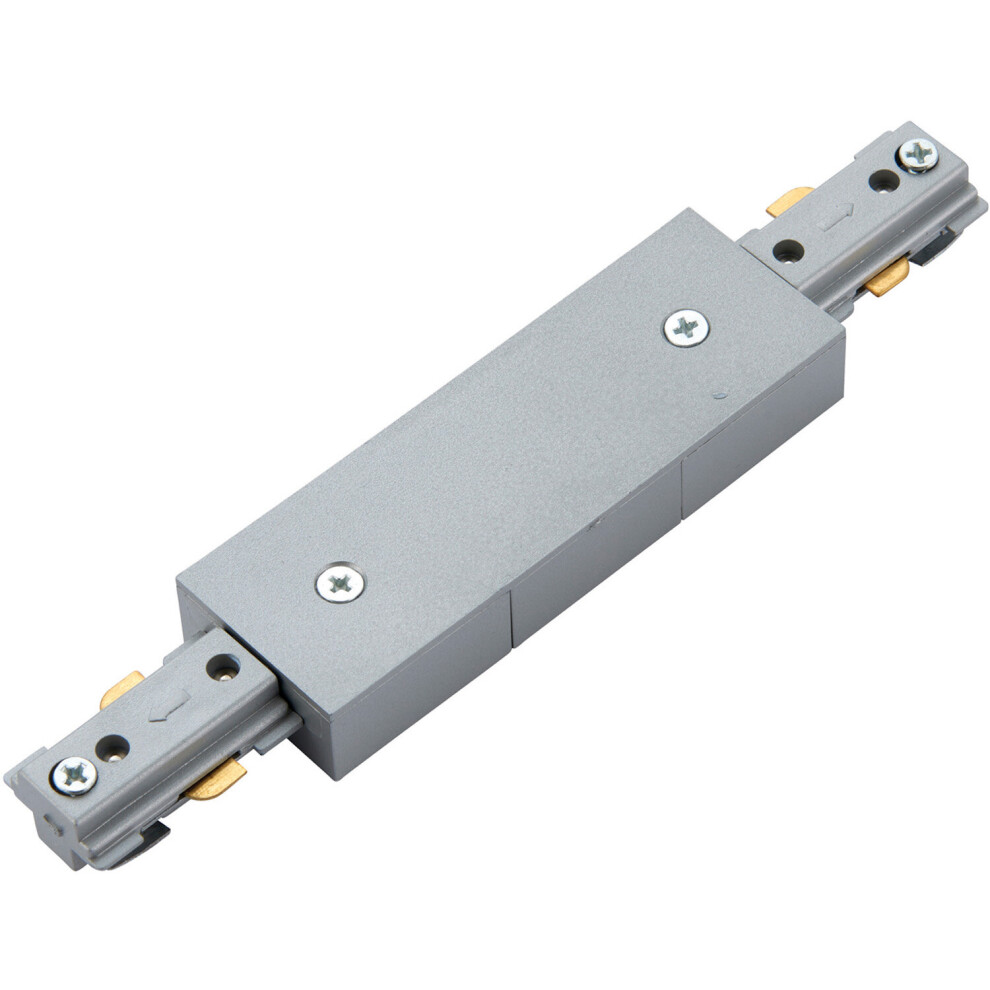 Commercial Track Light Central Connector - 180mm Length - Silver