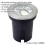 Loops Stainless Steel IP67 Ground Light - 13W Cool White LED - Tilting Head 2