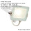 Loops 2 PACK Outdoor Waterproof LED Floodlight - 10W Cool White LED - Matt White 2