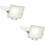 Loops 2 PACK Outdoor Waterproof LED Floodlight - 20W Cool White LED - Matt White 1