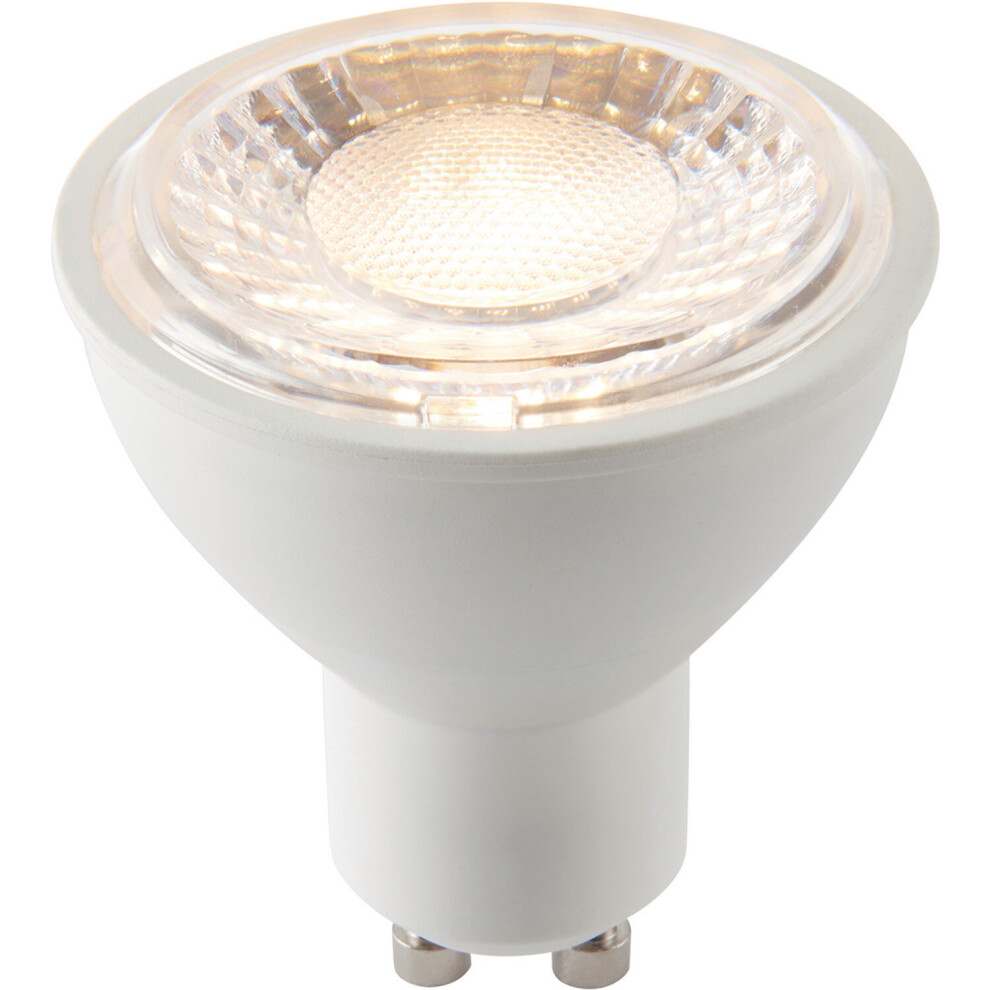 Loops 7W Gu10 Led Bulb - Warm White - Dimmable Light Bulb Lamp - Matt White