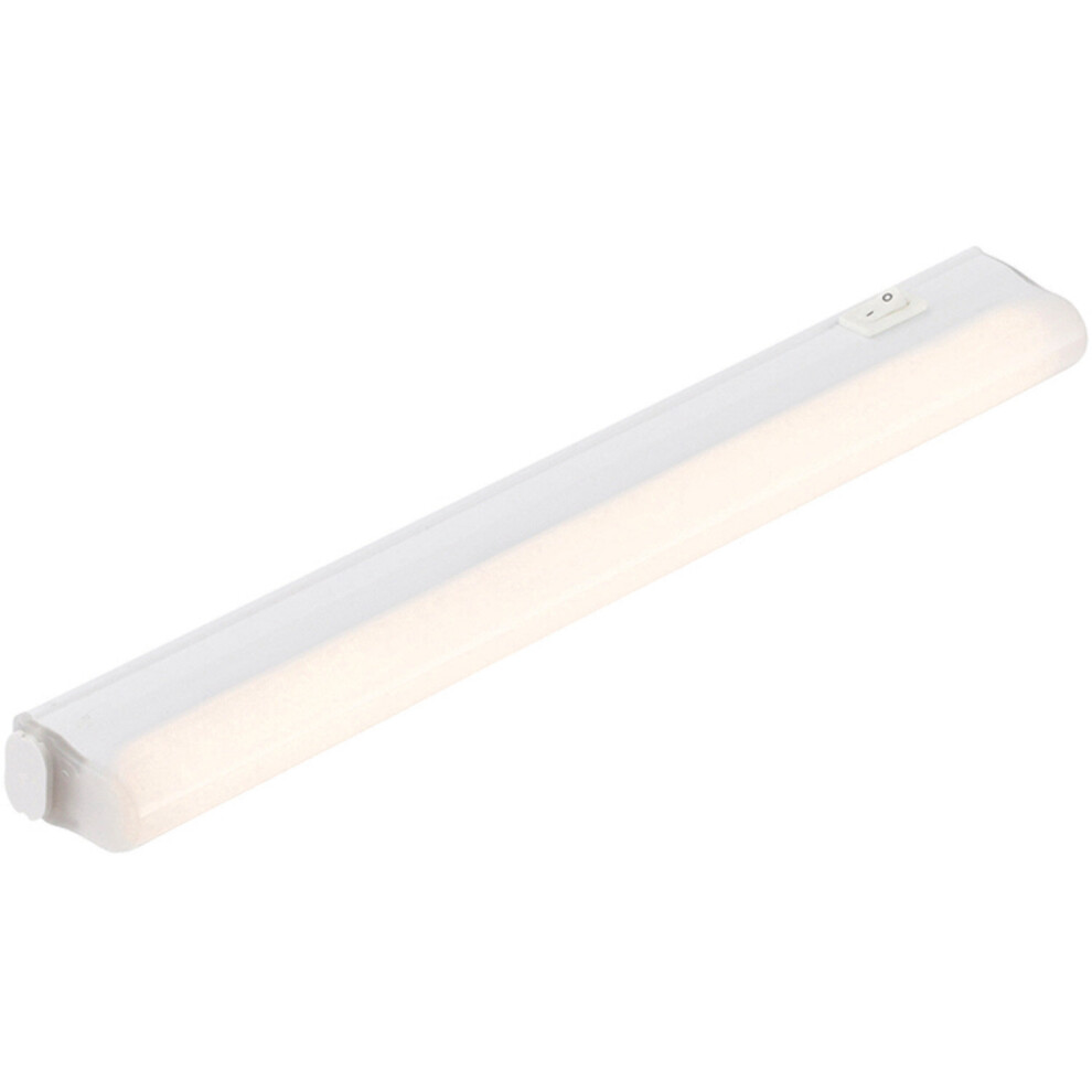Loops 300Mm Under Cabinet Led Light - 5W Cct Led - Opal & Gloss White