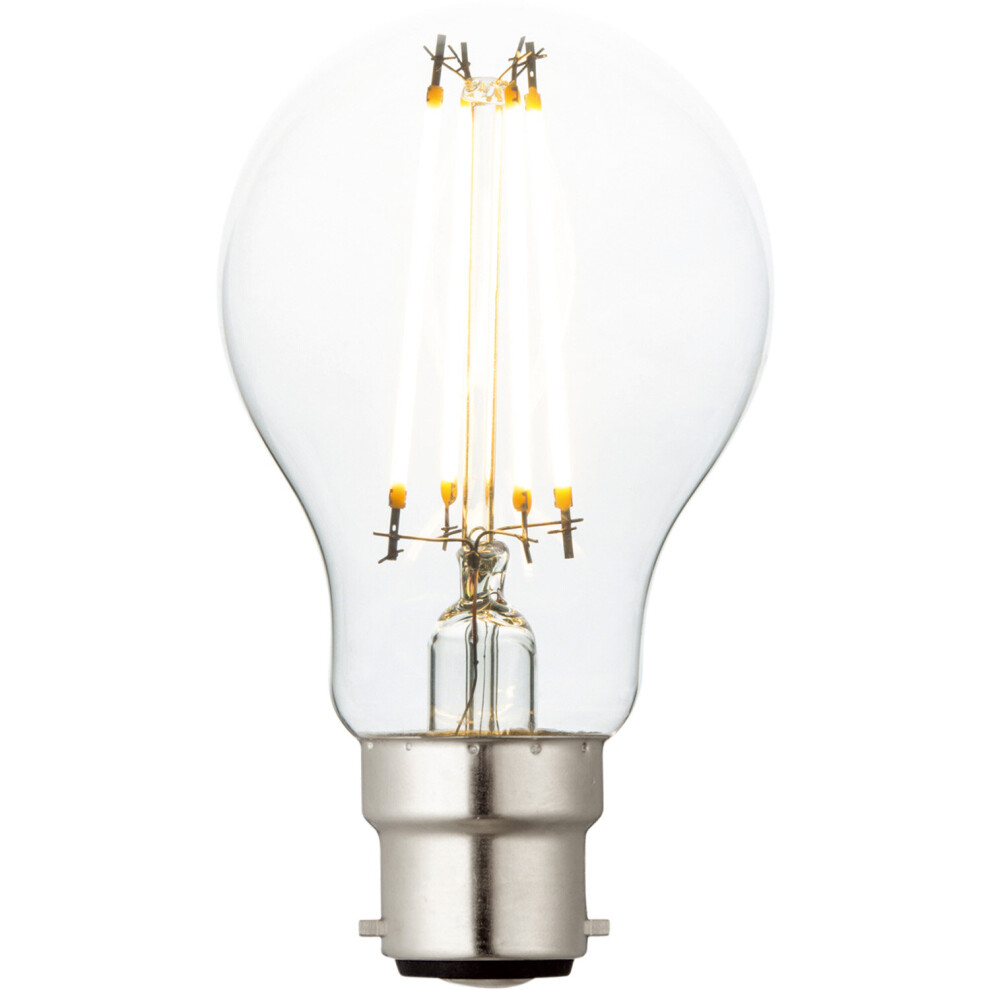 6W B22 LED Filament GLS Bulb - Warm White - Indoor/Outdoor LED Lamp