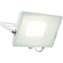 Outdoor Waterproof LED Floodlight - 50W Cool White LED - Matt White
