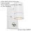 Loops Outdoor IP44 Wall Downlight - PIR Sensor - 7W GU10 LED - Gloss White 2