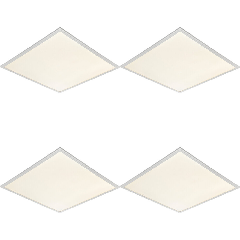 Loops Light/White Pack Anti-Glare Ceiling Panel - 40W Cool Led - Paint Size 4