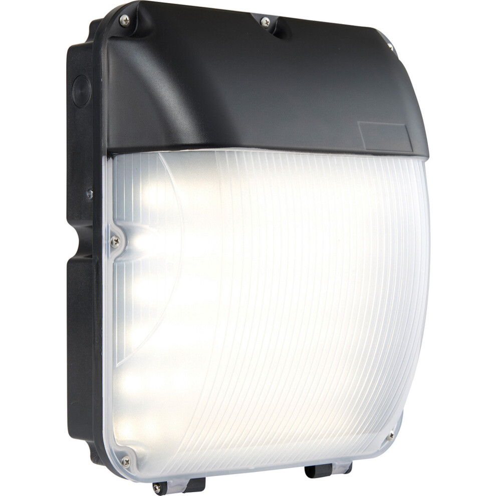 Loops Outdoor Bulkhead Wall - 30W Cool Led - Photocell Sensor Light/White