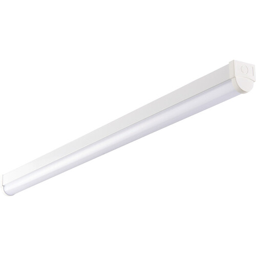 Loops 6ft High Lumen Batten Light - 68.5W Cool White LED - Gloss White & Opal 2