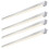 Loops 4 PACK 4ft Flicker Free Batten Light - 18W Cool White LED - Matt White & Opal 1