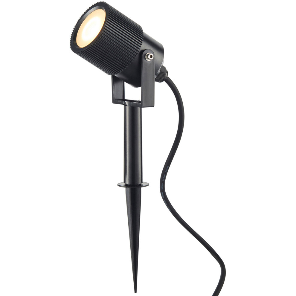 Outdoor IP65 Ground Spike Spotlight - 5W GU10 LED - Frosted Glass