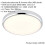 Loops Flush Bathroom Wall OR Ceiling Function Light - 15W CCT LED - Chrome 2
