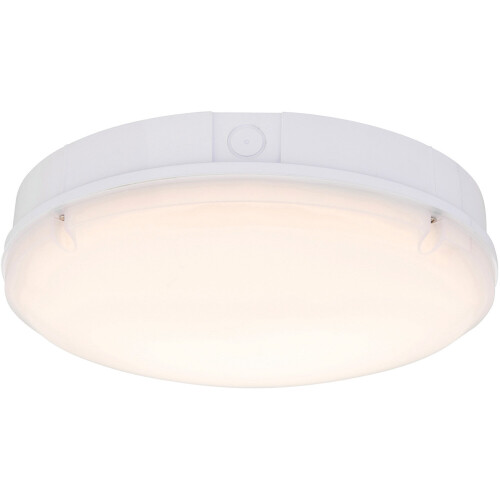 Loops Gloss White IP65 Bulkhead Light - 18W CCT LED Module - Microwave Sensor 2