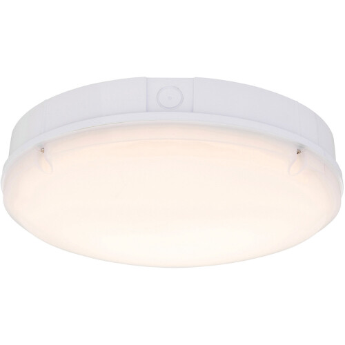 Loops Gloss White IP65 Bulkhead Light - 18W CCT LED Module - Emergency LED 2