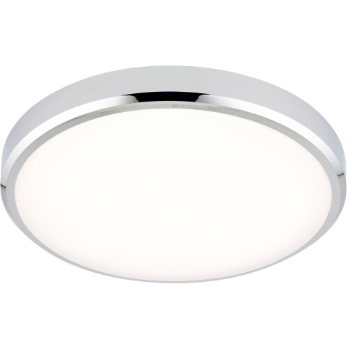 Loops Flush Bathroom Wall OR Ceiling Function Light - 15W CCT LED - Chrome 2