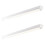 Loops 2 PACK 6ft Emergency Batten Light - 52W Cool White LED - Gloss White & Opal 1