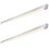 Loops 2 PACK 4ft Flicker Free Batten Light - 18W Cool White LED - Matt White & Opal 1