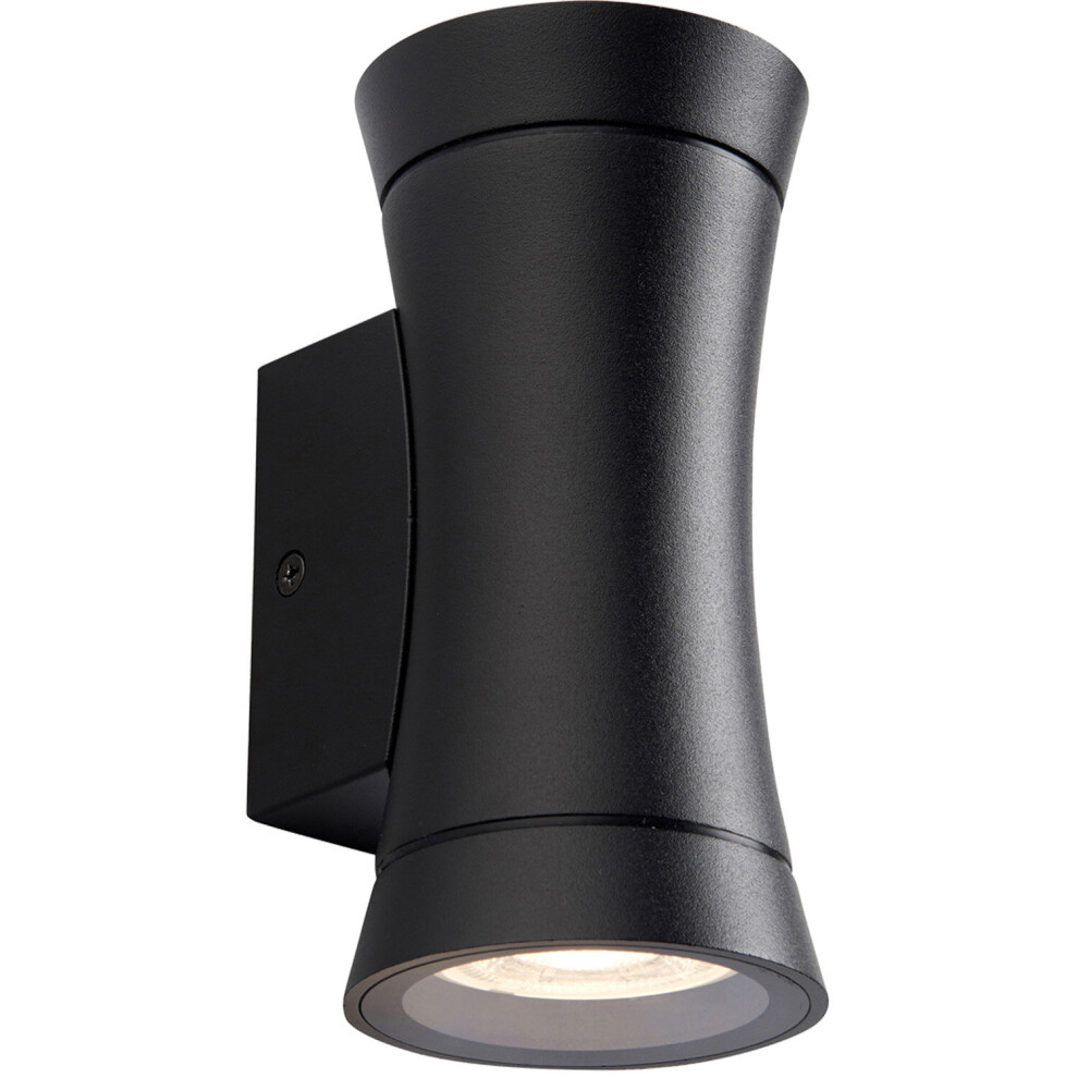 Up & Down Twin Convex Wall Light - 2 x 20W GU10 Reflector - IP44 Rated