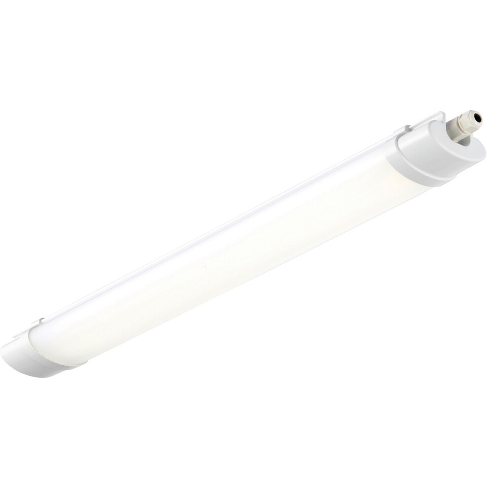 2ft IP65 Batten Light - 18W Daylight White LED - Daisychain Compatible