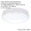 Loops White IP65 Emergency Bulkhead Light - 18W CCT LED - Microwave Sensor 2