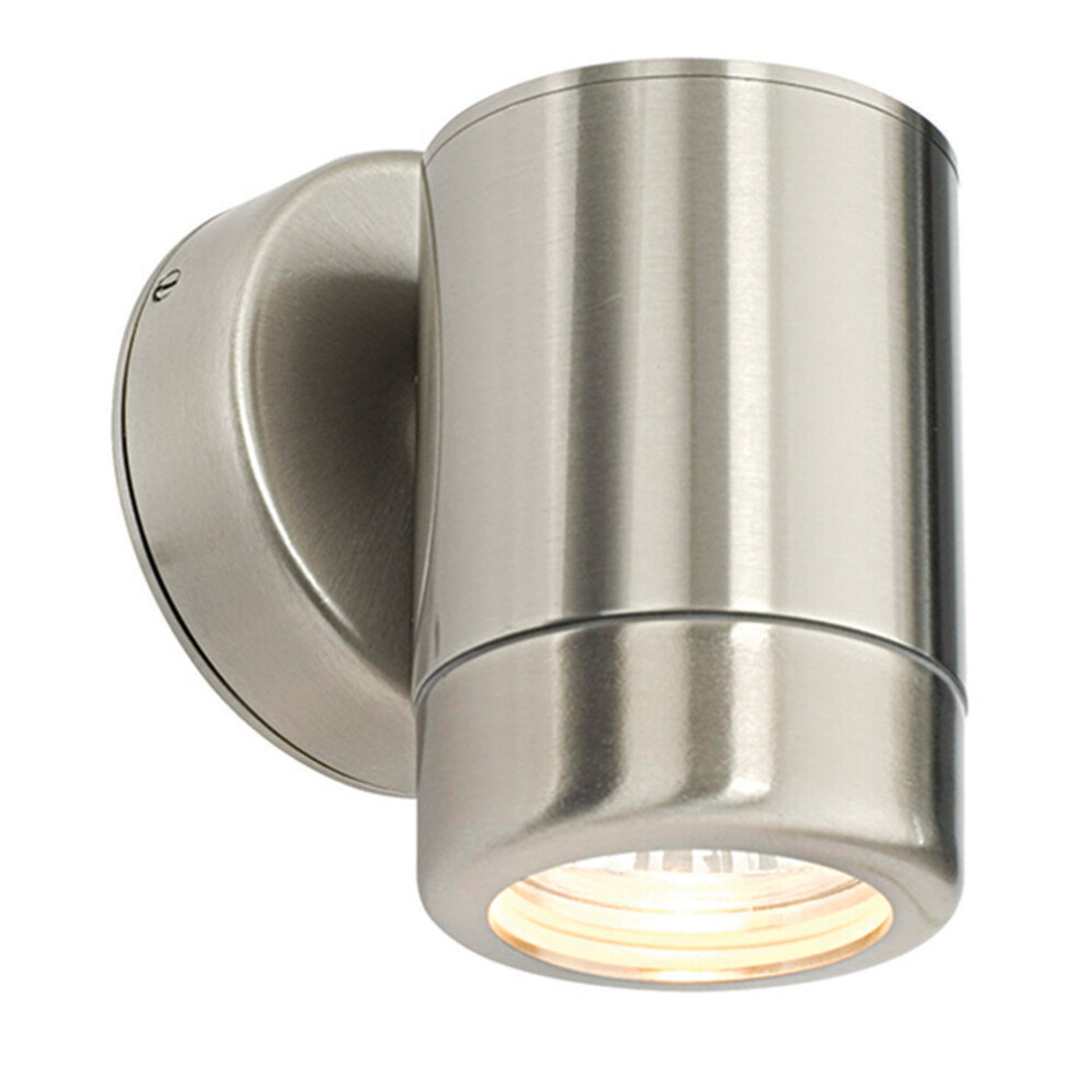 Loops Dimmable Outdoor Ip65 Wall Down - 7W Gu10 Led - Stainless Steel Light