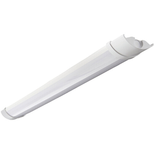 Loops 2ft IP65 Batten Light - 18W Daylight White LED - Opal & Gloss White Pc 2