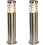 Loops 2 PACK Modern Outdoor Stainless Steel Post Light - 10.5W E27 LED - 500mm Height 1