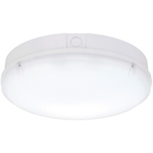 Gloss White IP65 Bulkhead Light - 18W CCT LED Module - Emergency LED