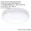 Loops Gloss White IP65 Bulkhead Light - 18W CCT LED Module - Microwave Sensor 2