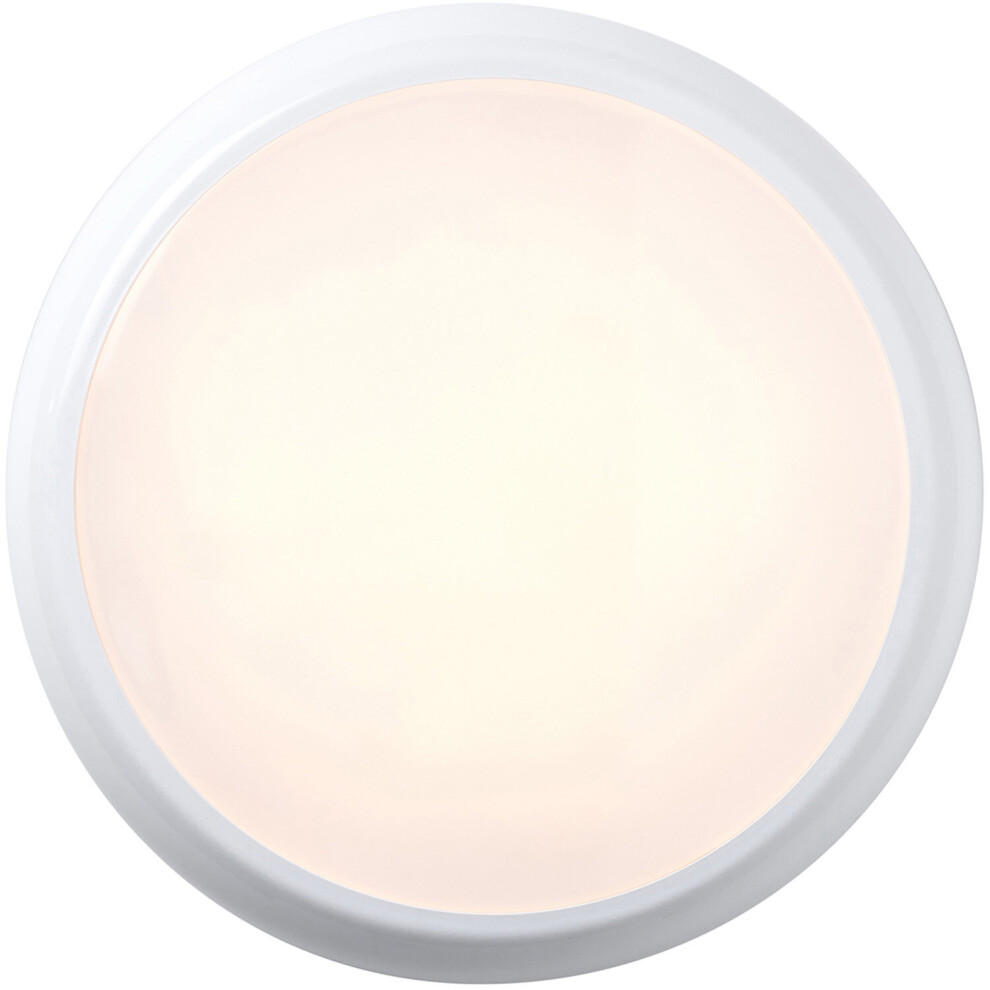 Commercial IP65 Emergency Bulkhead Light - 18W CCT LED - Corridor Lamp
