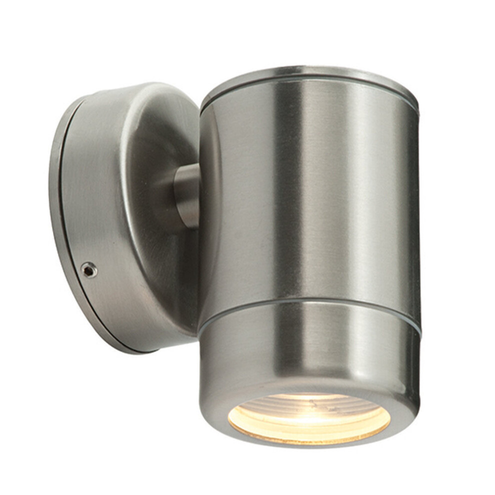 Loops Outdoor Ip65 Wall Down - Dimmable 7W Led Gu10 - Stainless Steel Light