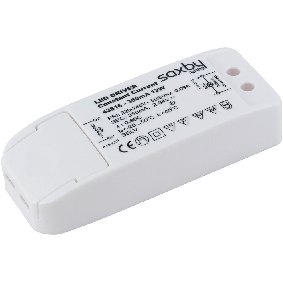 Loops 12W Led Driver - 350Ma Constant Current - Fixed Output Power Supply