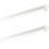 Loops 2 PACK 4ft Emergency Batten Light - 24.5W Cool White LED - Gloss White & Opal 1