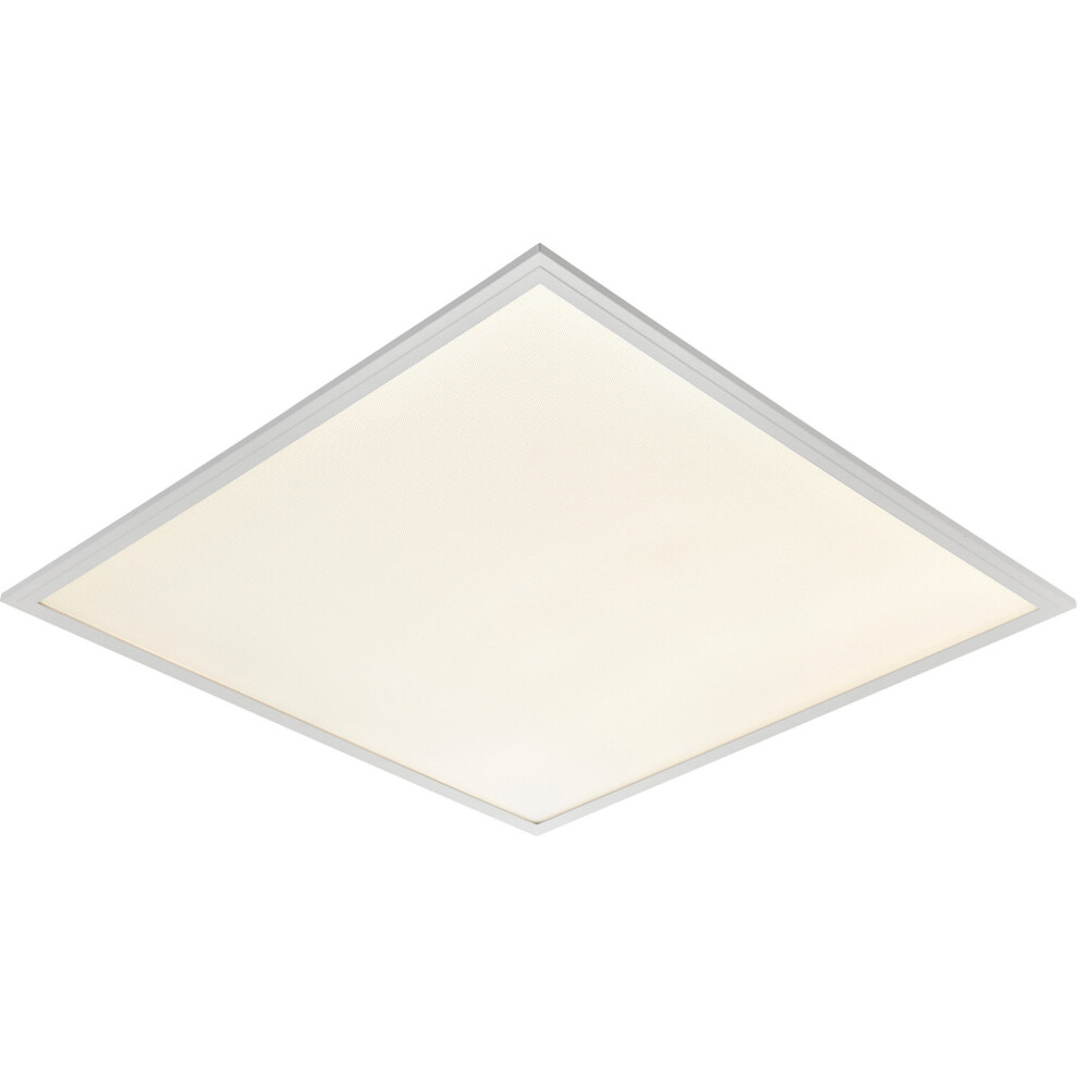 Loops Unisex White Anti-Glare Ceiling Panel Light - 40W Cool Led - Paint Finish - Image 2