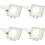 Loops 4 PACK Outdoor Waterproof LED Floodlight - 20W Cool White LED - Matt White 1