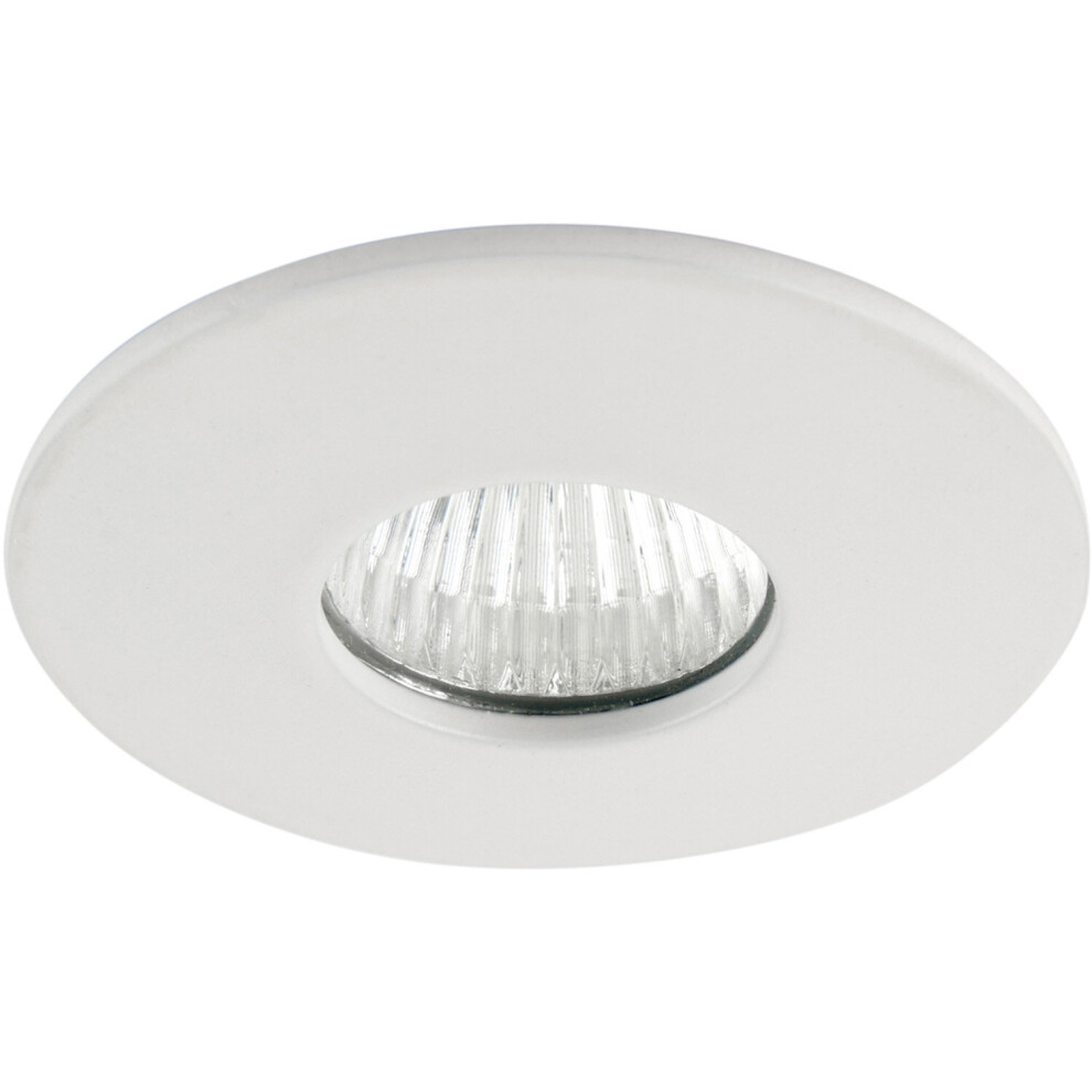 Loops Mini Recessed Downlight Fixture - 4W Cool Cob Led - Matt White