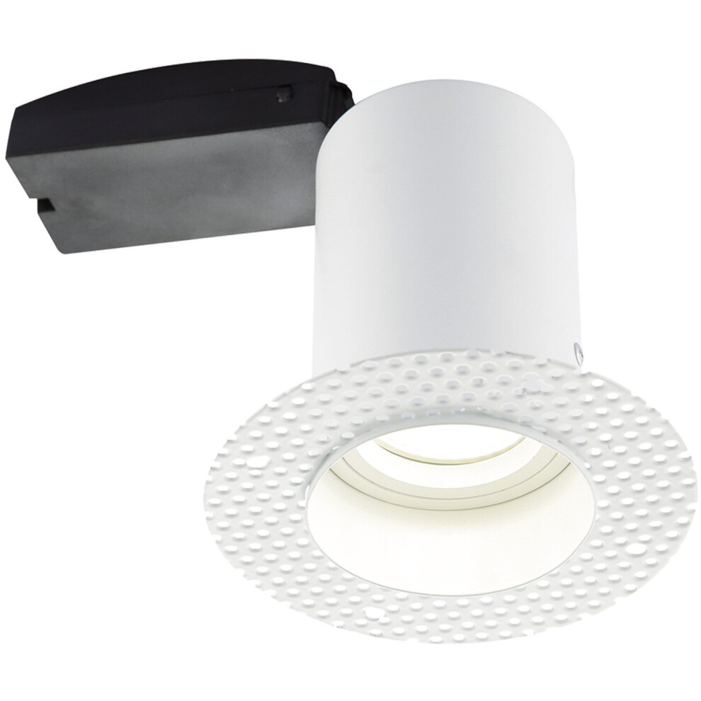 Loops Plaster-In Fire Rated Downlight - 50W Gu10 Reflector Led - Trimless