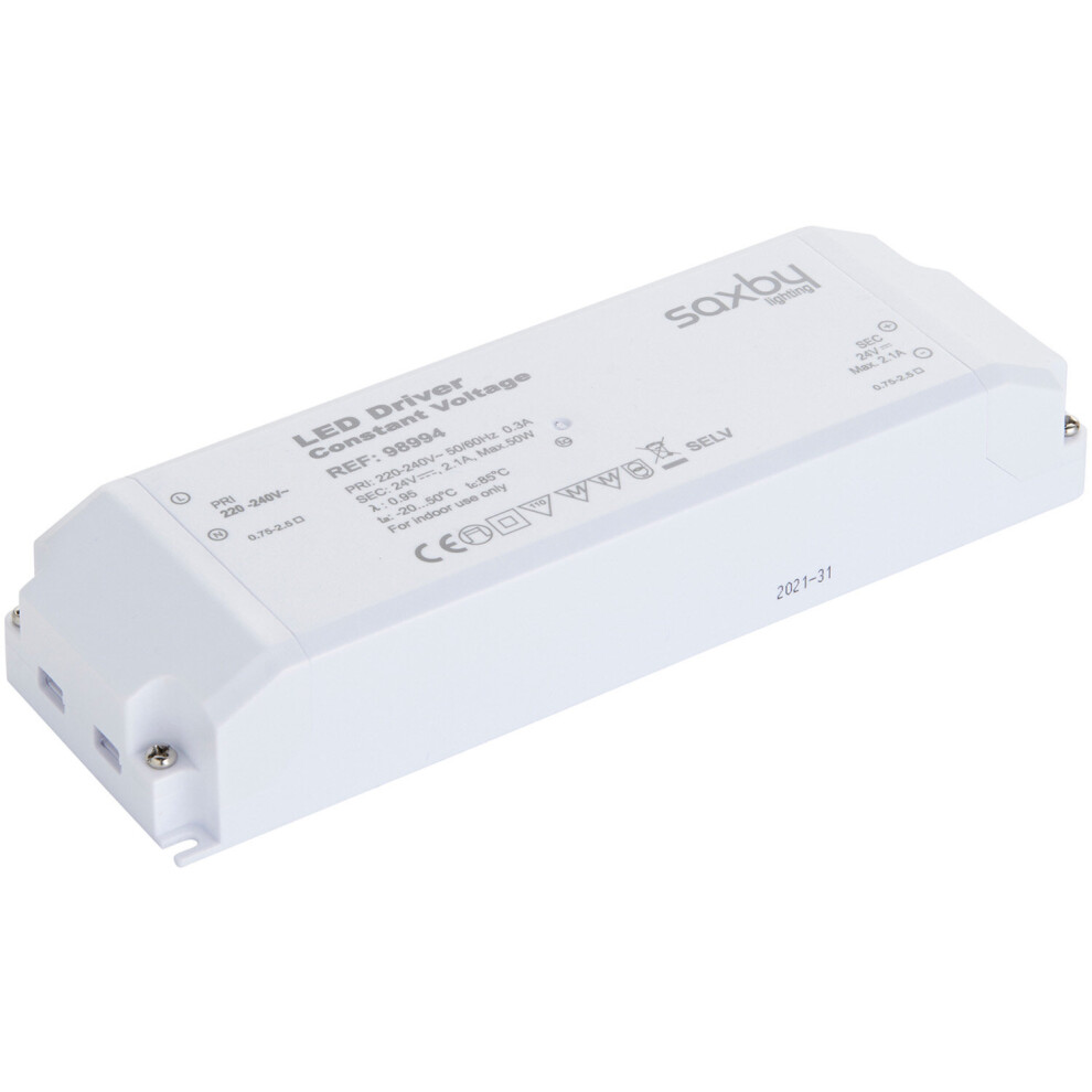 50W LED Driver - 24V Constant Voltage - Fixed Output Power Supply