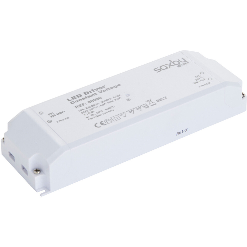 100W LED Driver - 24V Constant Voltage - Fixed Output Power Supply