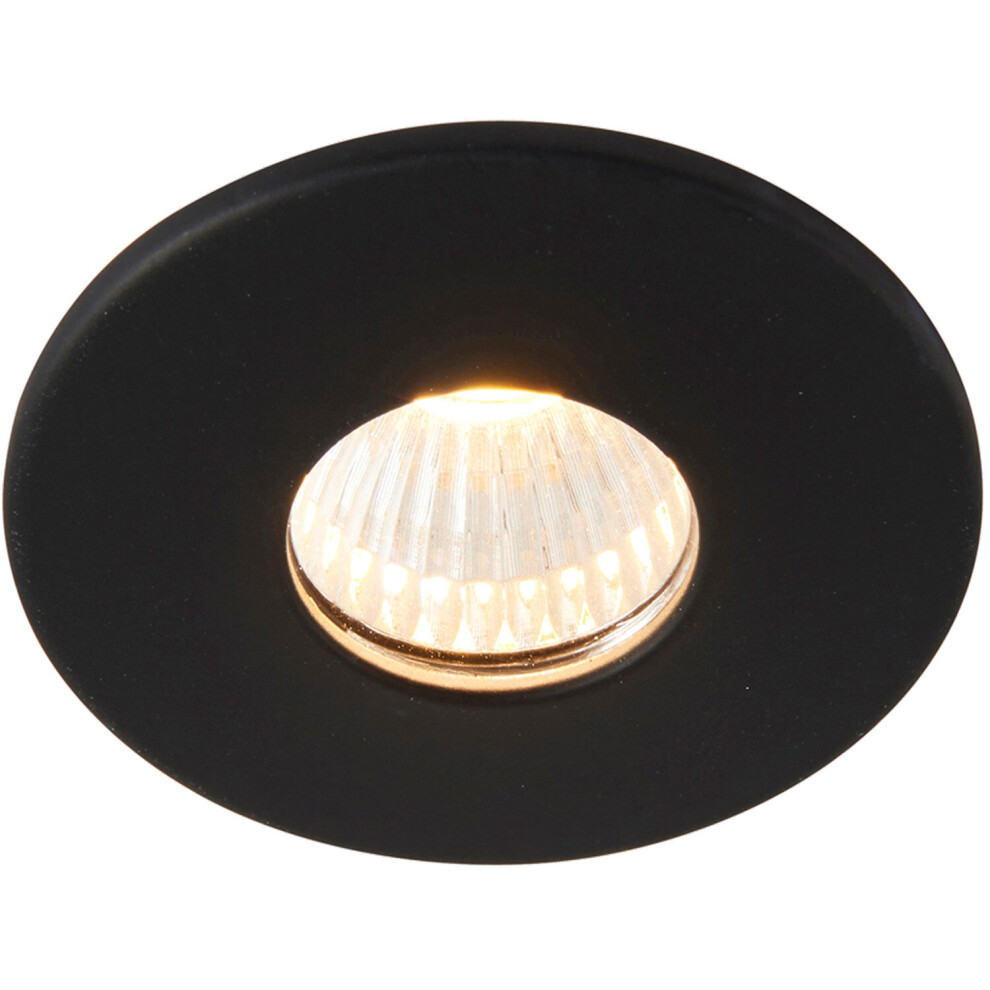 Loops Mini Recessed Downlight Fixture - 4W Warm Cob Led - Matt White/Black
