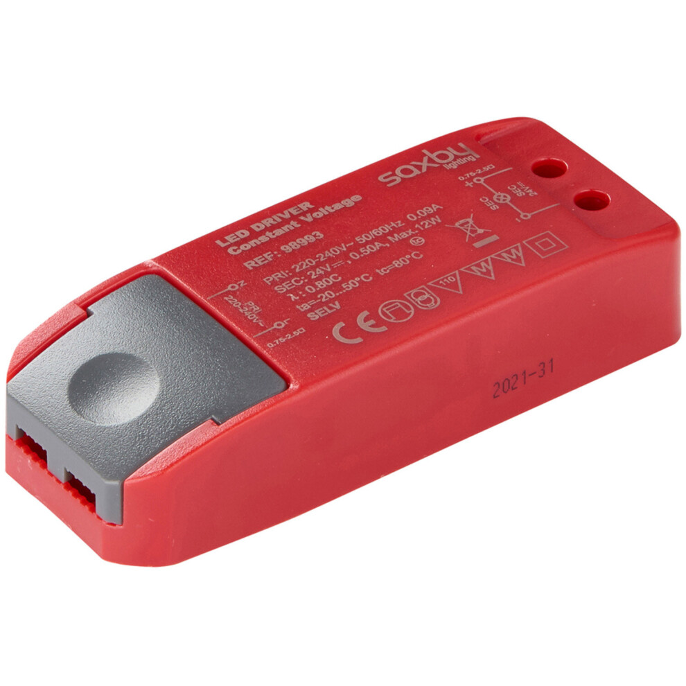 12W Led Driver - 24V Constant Voltage - Fixed Output Power Supply 5056581952882