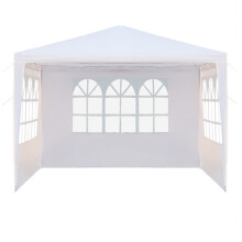 (W/3 sidewalls) 3x3M Heavy Duty Gazebo Marquee Canopy Garden Tent & Side