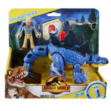 Fisher-Price Imaginext Jurassic World Dinosaur Stegosaurus & Dr. Alan Grant Figurset för Lek Preschool 3+