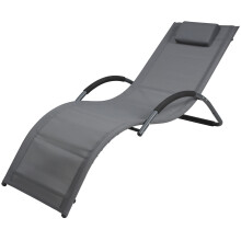 Sun Lounger Garden Bed Patio Deckchair Outdoor Recliner