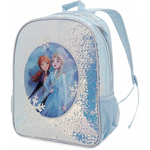 Disney Frozen 2 Backpack Glitter Sequin Anna Elsa artwork NEW