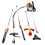 eSkde 5in1 Petrol MultiTool BackPack Brush Cutter Hedge Trimmer Pruner 9